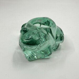 Vintage Indiana Glass Frog Votive Candle Holder